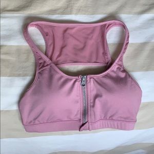 2 for 10$ Purple Lilac Front Zip Sports Bra Xs